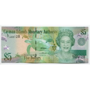 Cayman Islands 5 Dollars 2010