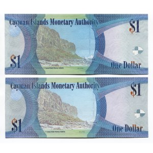 Cayman Islands 2 x 1 Dollar 2014 - 2018