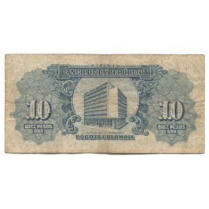 Colombia 10 Pesos Oro 1953