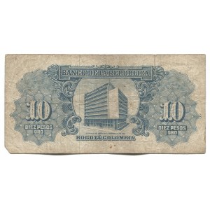 Colombia 10 Pesos Oro 1961