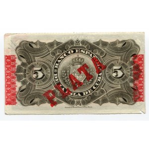 Cuba 5 Pesos 1896