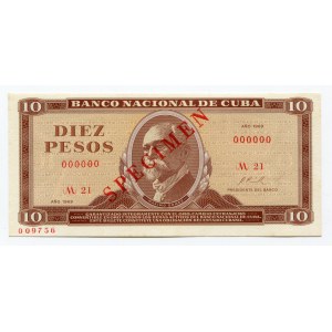 Cuba 10 Pesos 1969