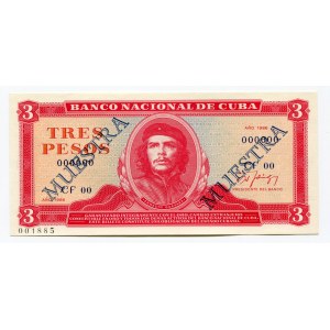 Cuba 3 Pesos 1986
