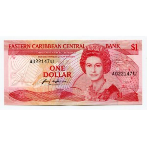 East Caribbean States 1 Dollar 1988 - 1989