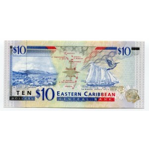 East Caribbean States 10 Dollars 1994 (ND)