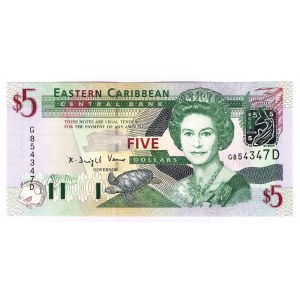 East Caribbean States 5 Dollars 2003