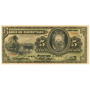 Mexico 5 Pesos 1914