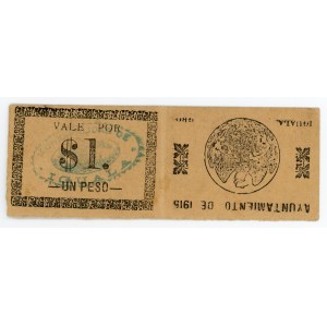 Mexico 2 x 1 Peso 1915