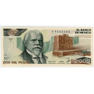 Mexico 2000 Pesos 1983
