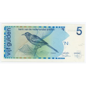 Netherlands Antilles 5 Gulden 1986