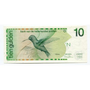 Netherlands Antilles 10 Gulden 1986