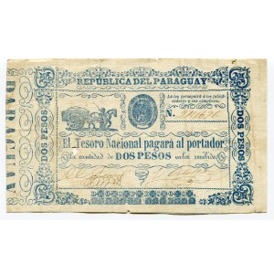 Paraguay 2 Pesos 1865