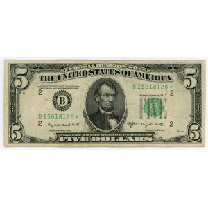 United States 5 Dollars 1950