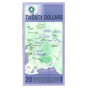 United States Antarctica 20 Dollars 2008 Souvenir