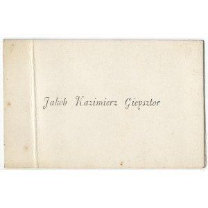 Jakób Kazimierz Gieysztor (1827-1897) - księgarz, publicysta, pamiętnikarz, uczestnik Powstania Styczniowego...