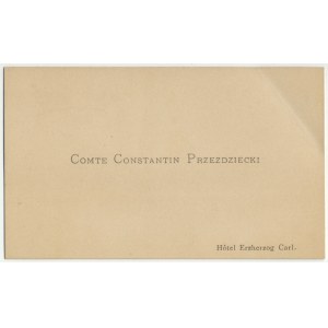 Comte Constantin Przezdziecki (1879-1966) - Konstanty Gabriel - ziemianin, syn Konstantego...