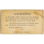 Adam Mickiewicz (1798-1855) - twórca romantyczny, poeta, publicysta, działacz polityczny, wizjoner...