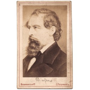 Karol Dickens (1812-1870) - pisarz angielski. Fot. Wezenberga w S. Petersburgu w latach 80. XIX w...