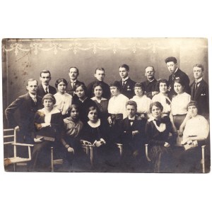 Polski chór w Ołomuńcu w l.1914-15. Fot. anonimowa, pocztówkowa 8,7 × 13,3 cm. Drobne zaplamienia