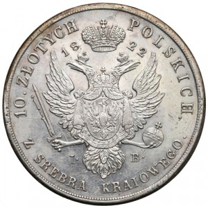 10 złotych polskich 1822 IB