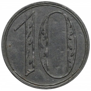 10 fenigów 1920 cynk DUŻA cyfra odm.1