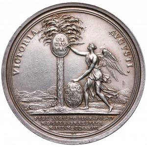 Medal poddanie się Gdańska Augustowi III 1734 r.