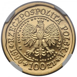 100 złotych 1996 Bielik = 1/4 uncji Au.9999