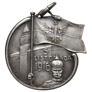 Znaczek patriotyczny 5 Listopada 1916