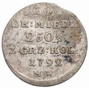 10 groszy miedziane 1792 MW