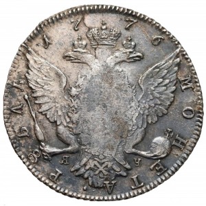 Rosja Katarzyna II Rubel 1776 z GDAŃSKĄ kontramarką