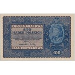 100 mkp 08.1919 - I Serja D - rzadka, pierwsza odmiana