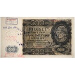 Falsyfikat londyński 500 złotych 1940