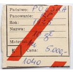 10 złotych 1925 Chrobry z karteczkę zakupu z DESA