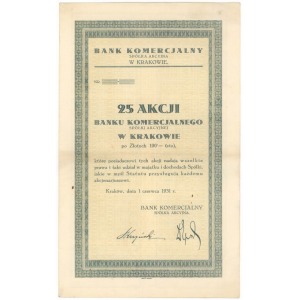Bank Komercjalny 25x 100 zł 1931