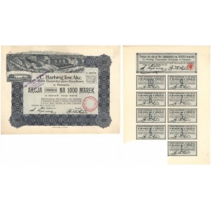 C. HARTWIG, Tow. Akc. Dom Ekspedycyjno-Handlowy, Em.5, 1.000 mk 1922
