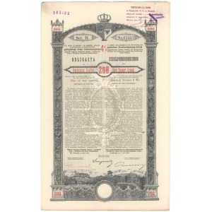 Lwów 4% Obligacja 200 koron 1893