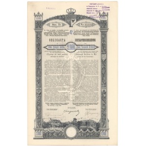 Lwów 4% Obligacja 2.000 koron 1893