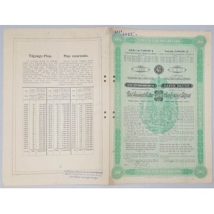 Kolej Galicyjska Karola Ludwika ZAPIS DŁUGU (obligacja) na 5.000 złotych 1890