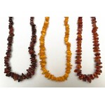 Three amber necklaces