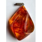 Set of 4 amber pendants