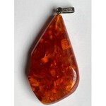 Set of 4 amber pendants