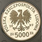 Moneta Władysław II Jagiełło 5000 zł z 1989r.