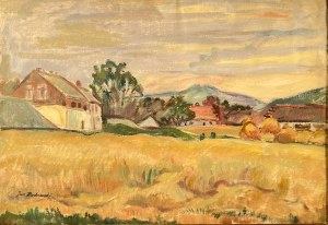 JAN BEDNARSKI(1891-1956), ''Wioska w południowej Francji''