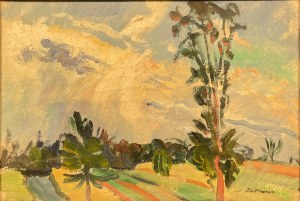 Jan Bednarski(1891-1956),''Pejzaż z południa Francji''