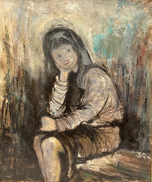 KANELBA RAJMUND(1891-1960),''PORTRET DZIEWCZYNKI''