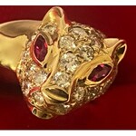 Pantherförmiger Ring