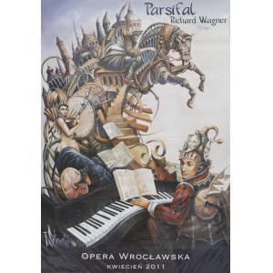 Tomasz Sętowski,Parsifal-plakat do opery Richarda Wagnera,2011
