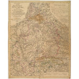 MAP OF THE DUCHY OF WÜRZBURG AND THE SURROUNDING AREA