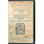 POSSELL Johannes, Calligraphia oratoria linguae Graecae, ad proprietatem, elegantiam et copiam Graeci sermonis parandam utilissima.