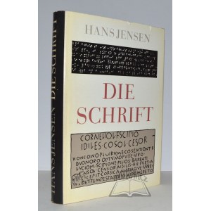 JENSEN Hans, Die Schrift in Vergangenheit und Gegenwart.